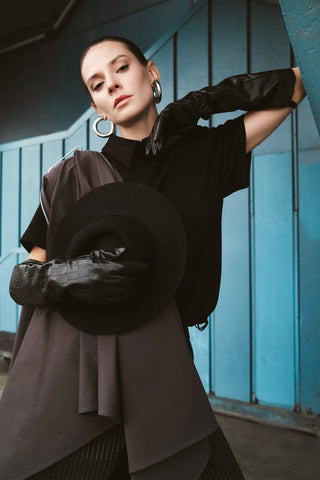 Studio Collared Blouse – Black