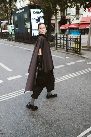 Valentino Striped Barrel Trousers – Black