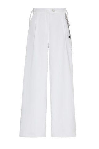 Catalina Wide-Leg Trousers - White