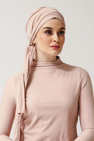 Self-tie Turban - Shell