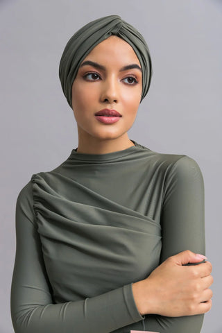 Swimming Turban - Olive