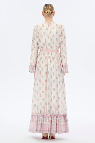 Blush Garden Vintage Maxi Dress