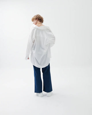 Lio Cotton Oversized Shirt - White