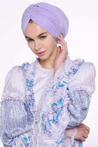 Cross-Wrap Bonnet– Lilac