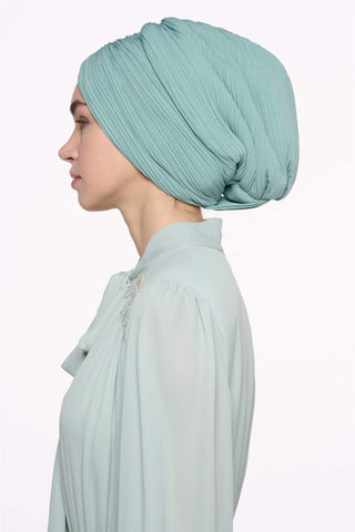 Cross-Wrap Bonnet – Mint