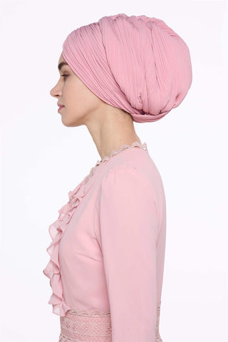 Cross-Wrap Bonnet – Pink