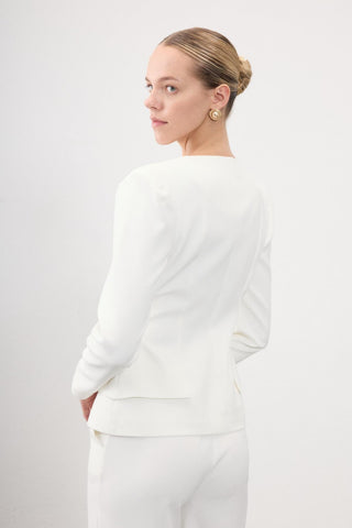 Cornelia Structured Suit Set – Ivory