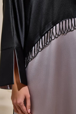 Elegant Abaya - Black-Mink