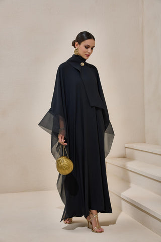 Essa Kaftan Dress – Black