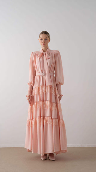 Tiered Ruffle Maxi Dress – Powder