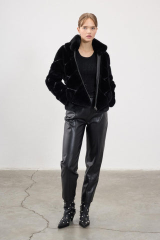 Freya Leather Trousers – Black