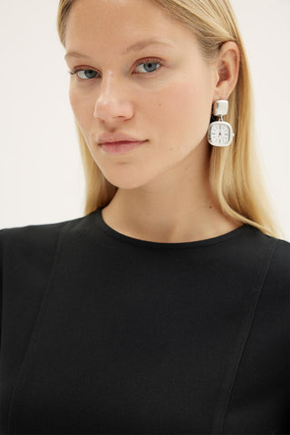 Ines Belted Midi Dress – Black