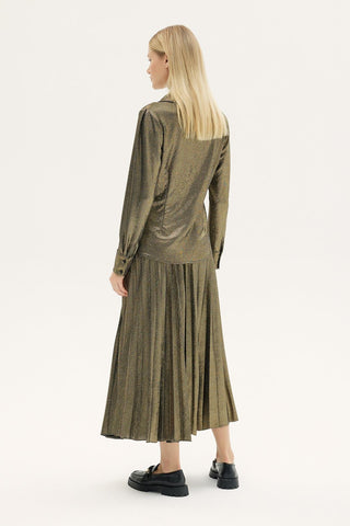 Juana Metallic Shirt – Gold