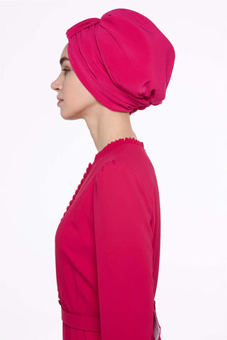 Fuchsia Kulplu Tasarım Şapka