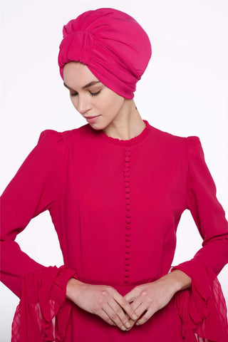 Fuchsia Kulplu Tasarım Şapka
