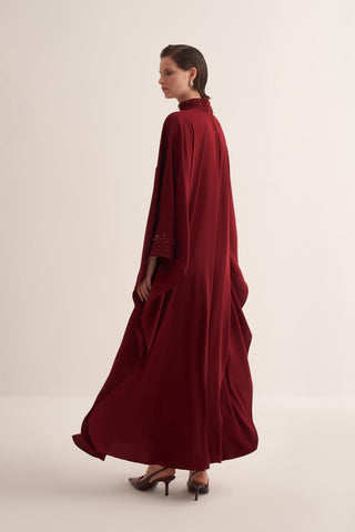Lilies Kaftan – Burgundy