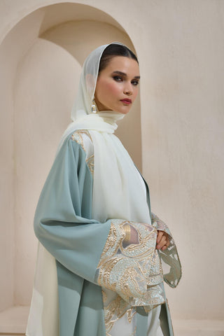 Maria Abaya Set Mint Green