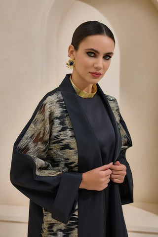 Norah Taffeta Abaya – Black