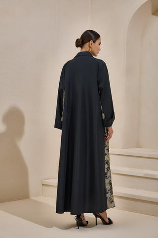 Norah Taffeta Abaya – Black