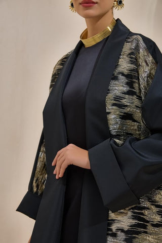 Norah Taffeta Abaya – Black