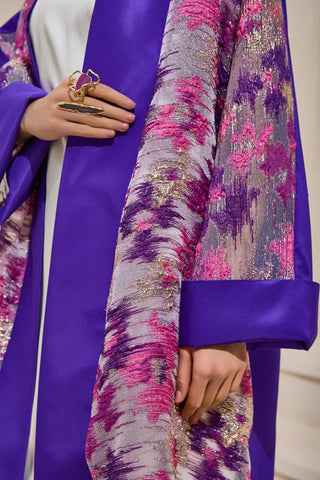 Norah Taffeta Abaya – Purple