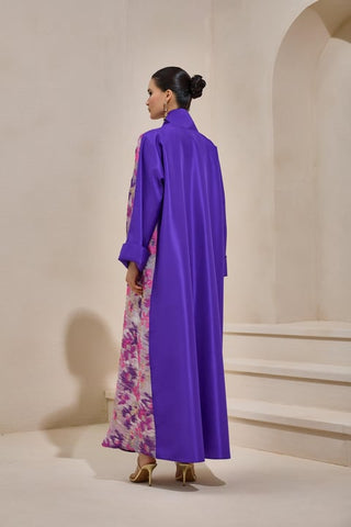 Norah Taffeta Abaya – Purple