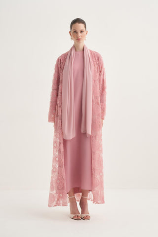 Pearl Dream Pink Abaya Set