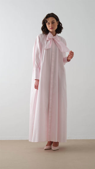 Poplin Shirt Dress – Pink
