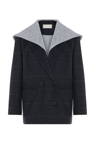 Joor Short Coat – Charcoal