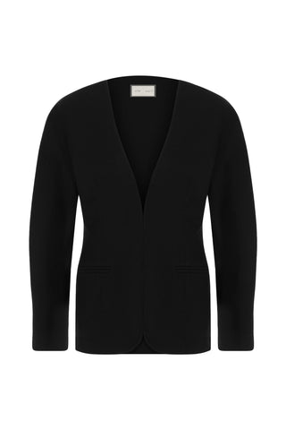 Studio Unlined Minimalist Blazer – Black