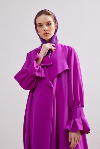 Rose Abaya - Purple