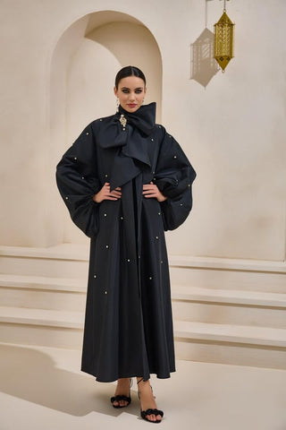 Ruby Taffeta Abaya – Siyah