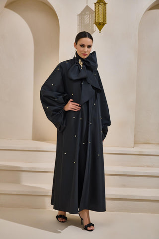 Ruby Taffeta Abaya – Siyah