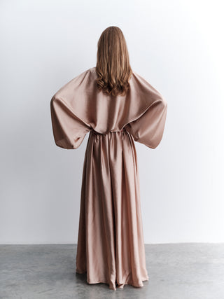 Co-Ord Set Blouse with Pants - Peach