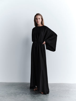 Co-Ord Set Blouse with Pants - Black