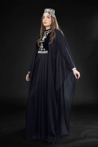 Boldness Embellished Abaya – Black