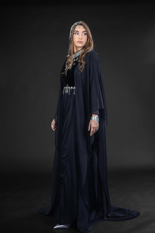 Courage Embellished Abaya – Black