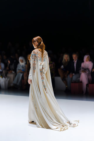 Model 10 The Power of Pain Gown – Champagne