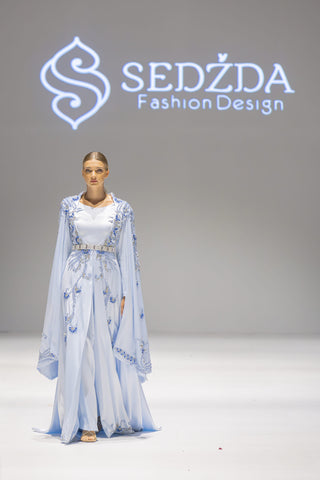 Saffron Glow The Power of Pain Gown – Light Blue