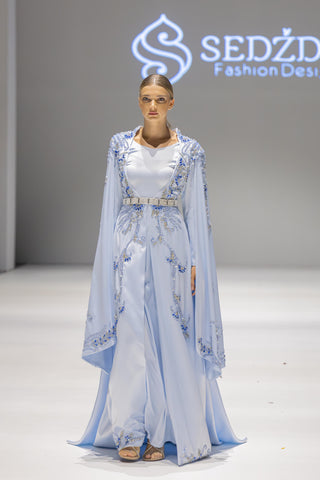 Saffron Glow The Power of Pain Gown – Light Blue