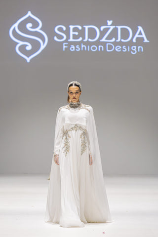 Model 09 The Power of Pain Gown – White