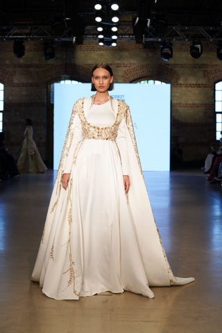 Phoenix Rise Balcanian Couture Gown – White