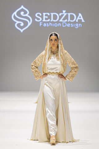 Model 05 The Power of Pain Gown – White