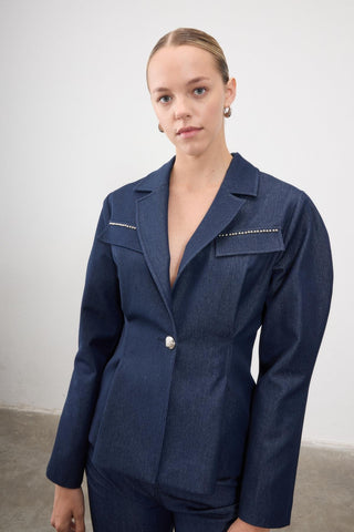 Umay Denim Co-Ord Set – Indigo