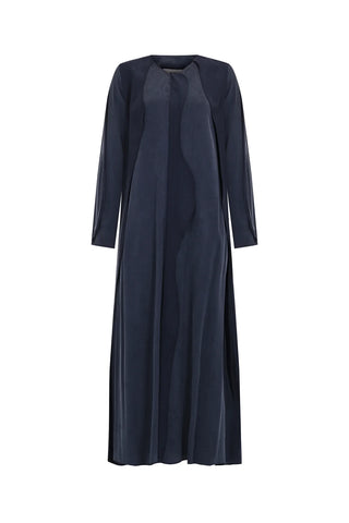 Long-Sleeve Tencel Abaya – Navy