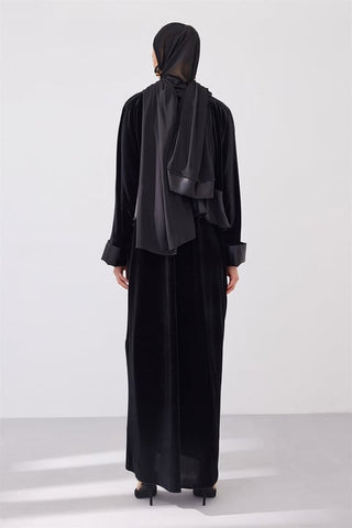 Velvet Rania Abaya - Black