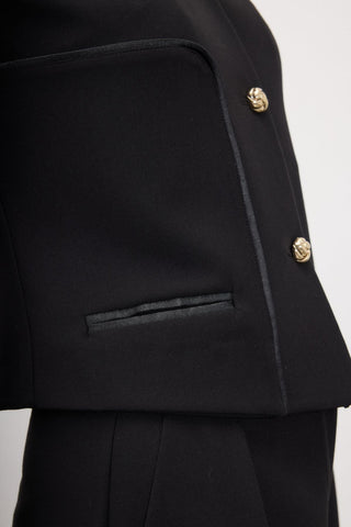 Zaha Tailored Suit Set - Black